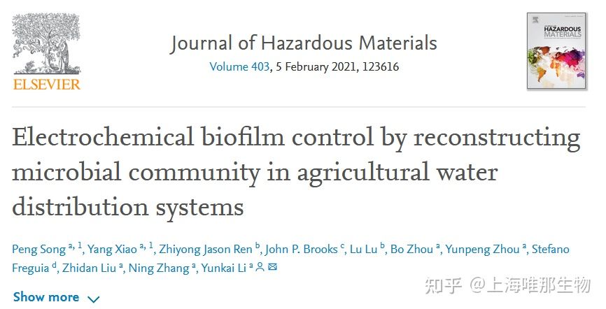 通过重建农业用水分配系统中的微生物群落来控制电化学生物膜(微生物菌群多样性案例)(图1) 通过重建农业用水分配系统中的微生物群落来控制电化学生物膜(微生物菌群多样性案例)(图1)
